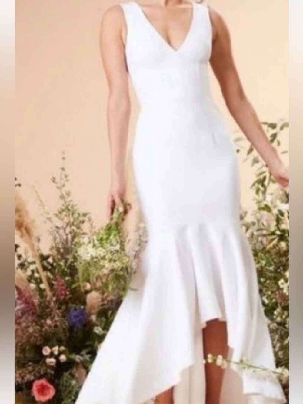 NWT Dress the Population White wedding Dress - Picture 1 of 2